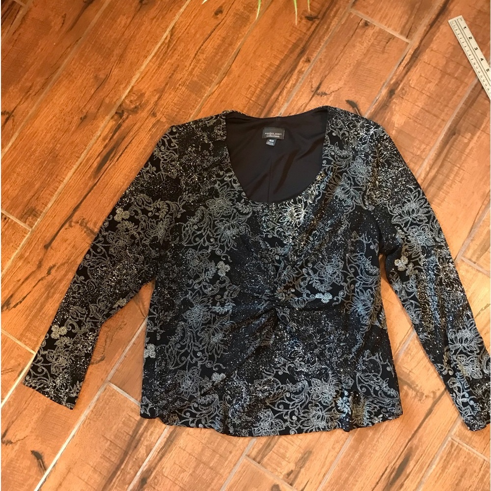 Beautiful Sparkly Cocktail Top size‎ 18/20 Dressbarn #2203